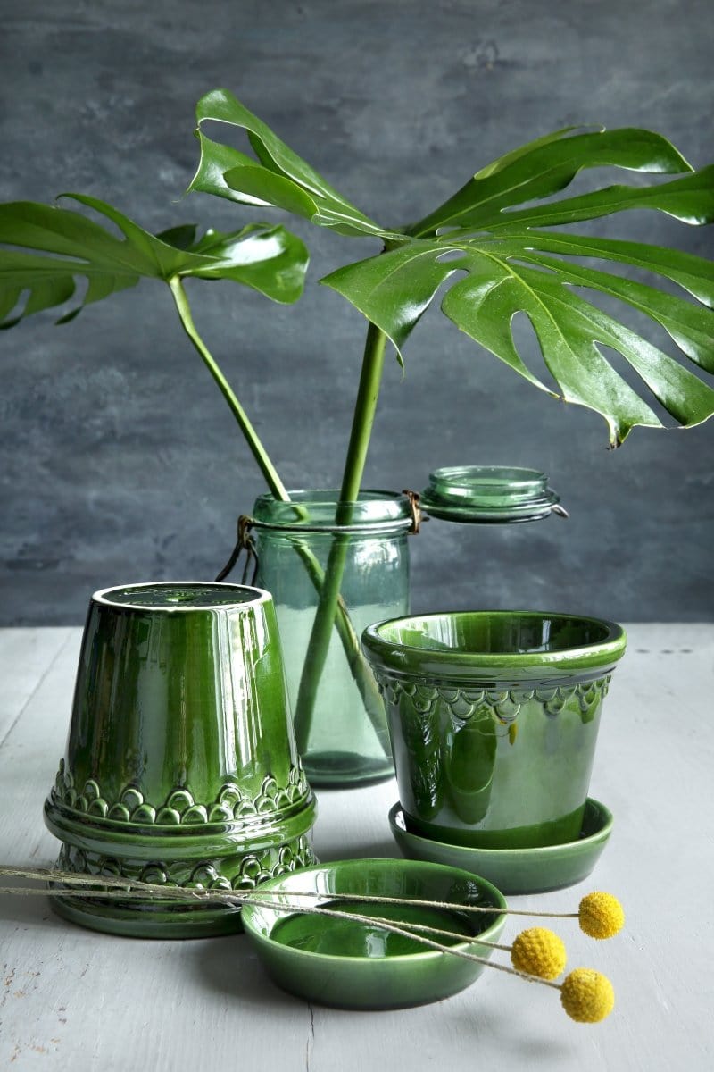 Københavner 'Glazed by Bergs', portgrøn - Blomsterverden